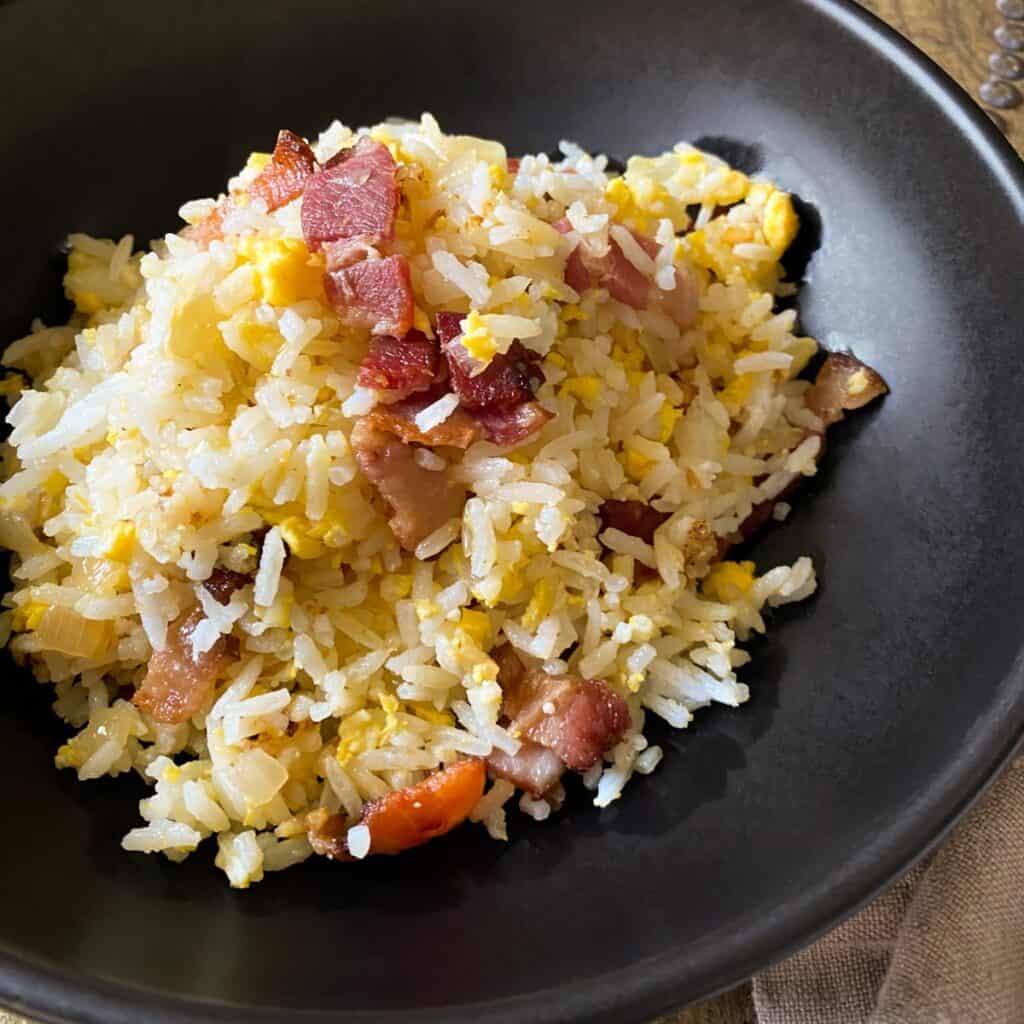Bacon Garlic Fried Rice (Ready in 15!) JOZmahal
