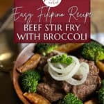 Beef Stir Fry recipe for Pinterest.