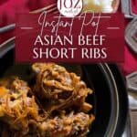 Asian Beef Short Ribs (Instant Pot Paksiw) for Pinterest